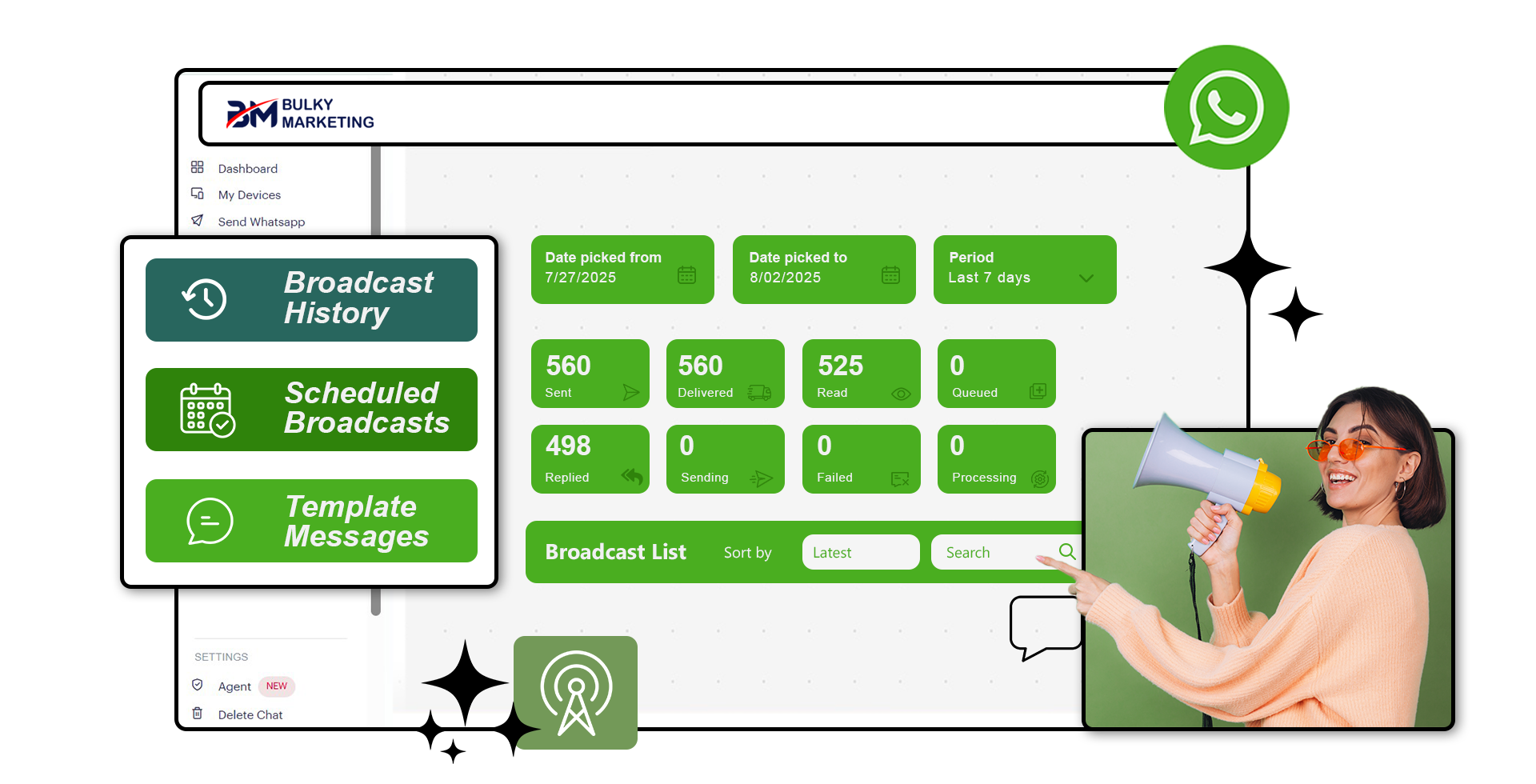 Broadcast Bulk Messages